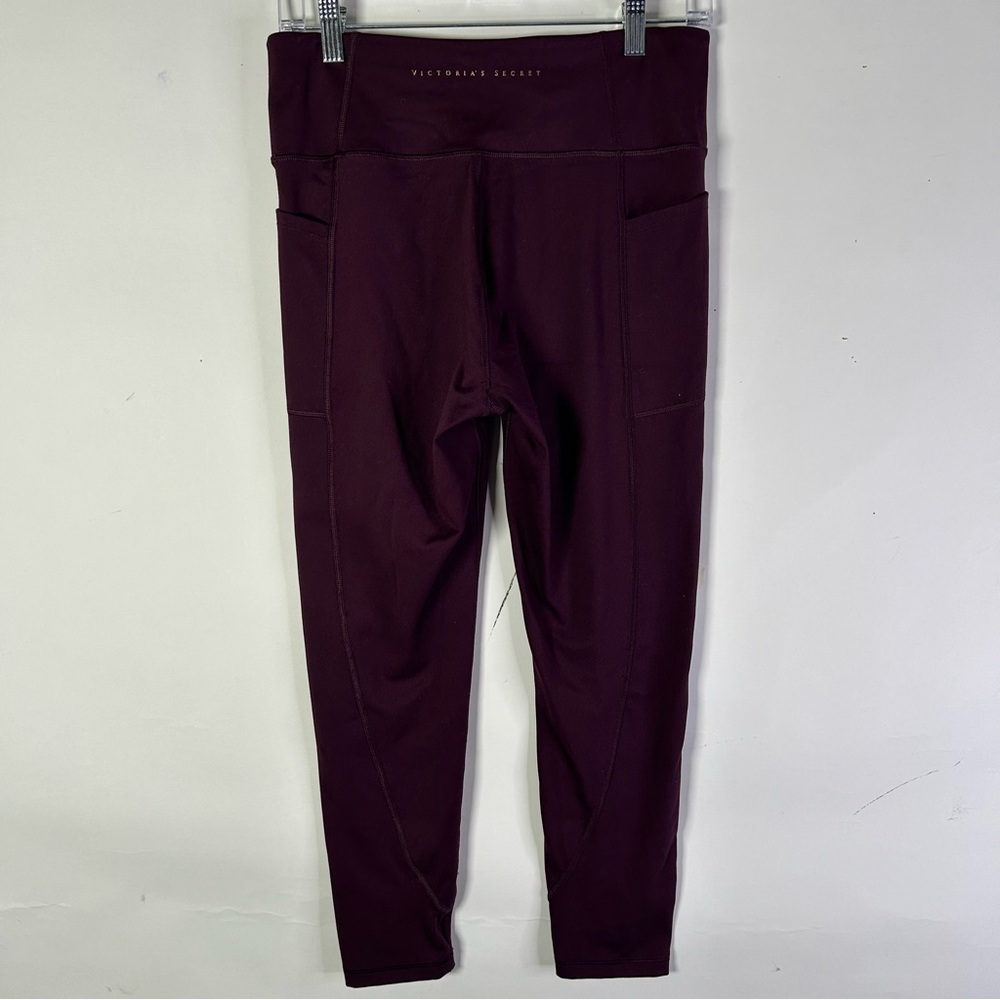 Victoria’s Secret Womens Size Large Burgundy Leggings - Picture 2 of 5